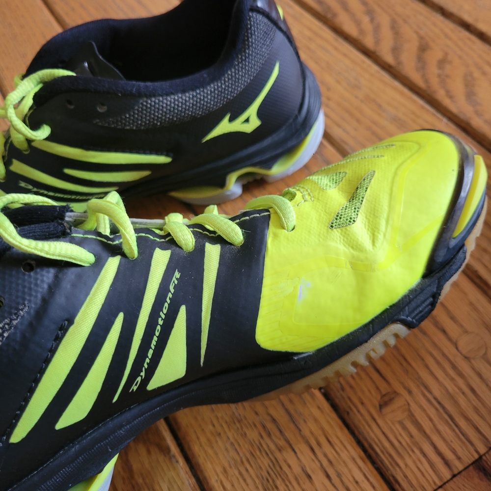 Mizuno Wave Lightning Men's Volleyball Shoes - Neon Yellow/Black - Picture 9 of 9